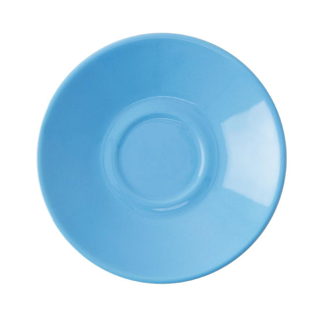 Olympia Cafe Espresso Saucer Blue (Fits HC402) (Box 12) - HC406 Olympia Crockery Olympia   