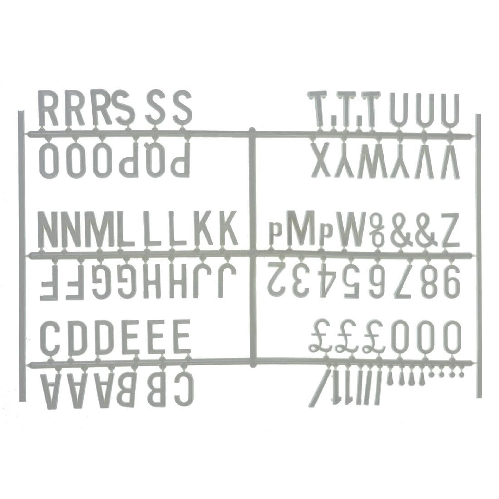 Beaumont Peg Board Lettering 20mm White (Pack of 6) - HC765  Beaumont   