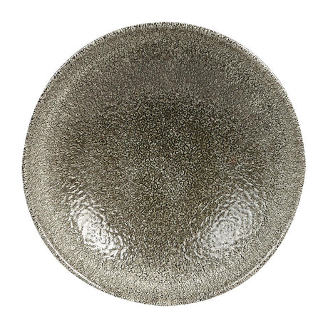 Churchill Studio Prints Raku Round Coupe Plates Quartz Black 165mm (Pack of 12) - HC770 Plates Churchill