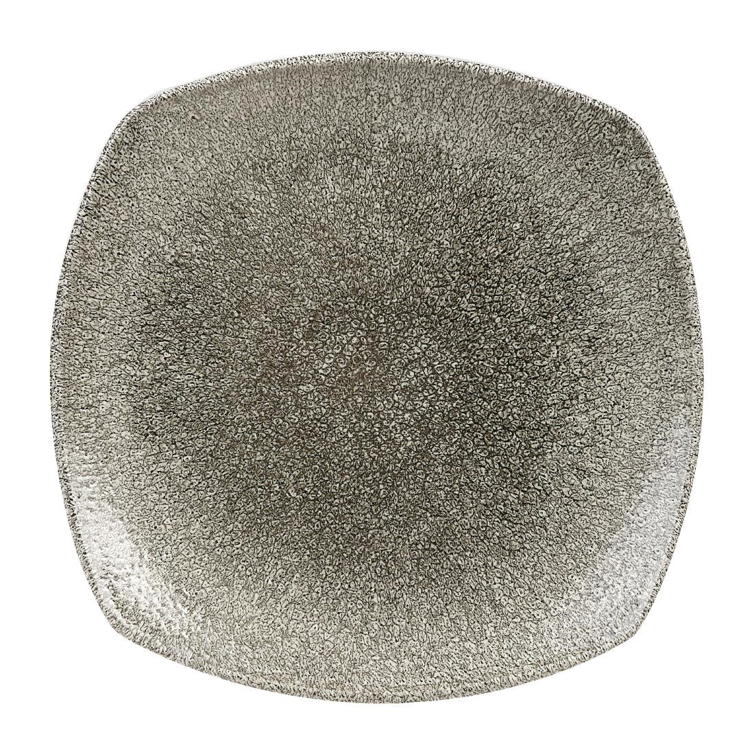 Churchill Studio Prints Raku Square Plates Quartz Black 215mm (Pack of 12) - HC777 Plates Churchill