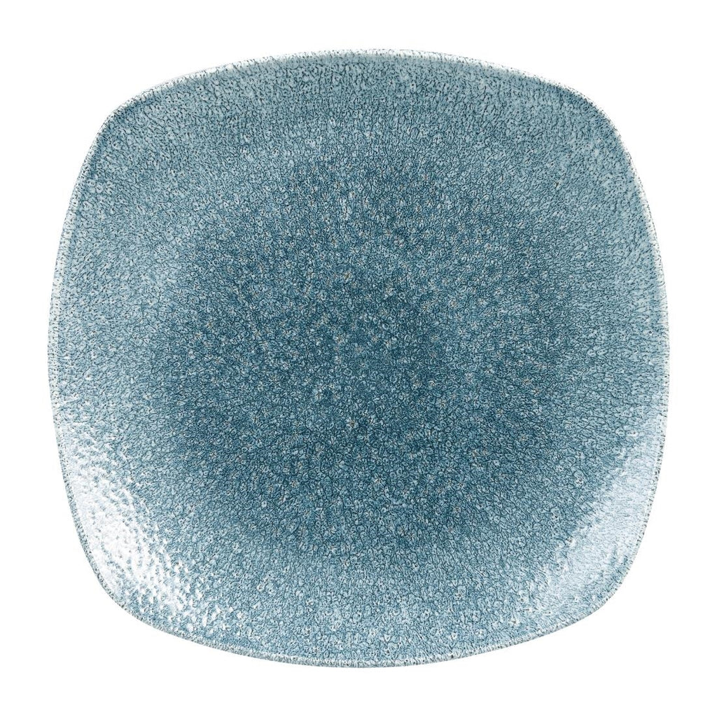 Churchill Studio Prints Raku Rectangular Plates Topaz Blue 215mm (Pack of 12) - HC781 Plates Churchill