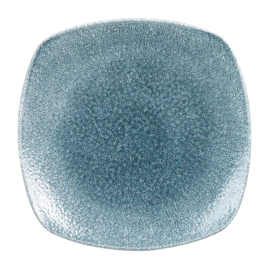 Churchill Studio Prints Raku Square Plates Topaz Blue 252mm (Pack of 12) - HC782 Plates Churchill