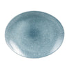 Churchill Studio Prints Raku Oval Coupe Plates Topaz Blue 317mm (Pack of 12) - HC784 Plates Churchill