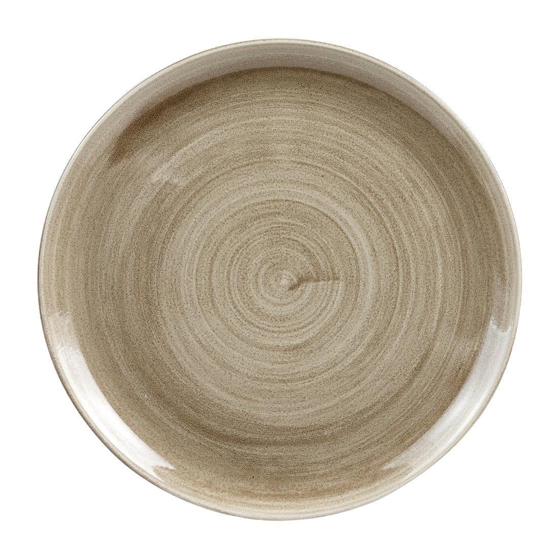 Churchill Stonecast Patina Antique Coupe Plates Taupe 324mm - HC785 Plates Churchill