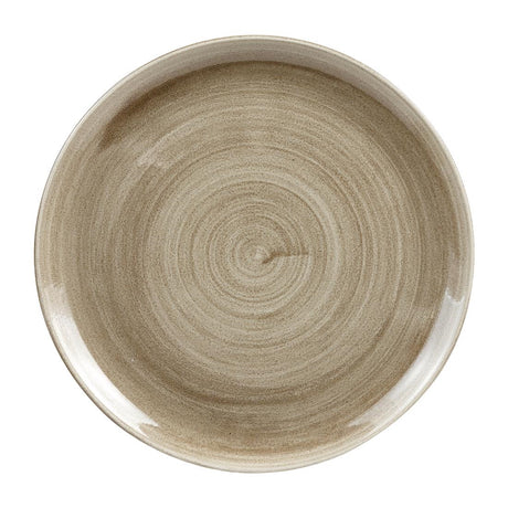 Churchill Stonecast Patina Antique Coupe Plates Taupe 324mm - HC785 Plates Churchill