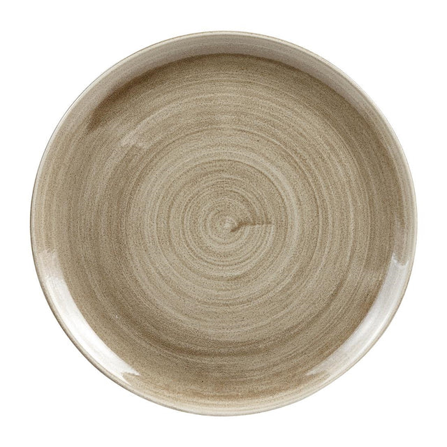 Churchill Stonecast Patina Antique Coupe Plates Taupe 324mm - HC785 Plates Churchill