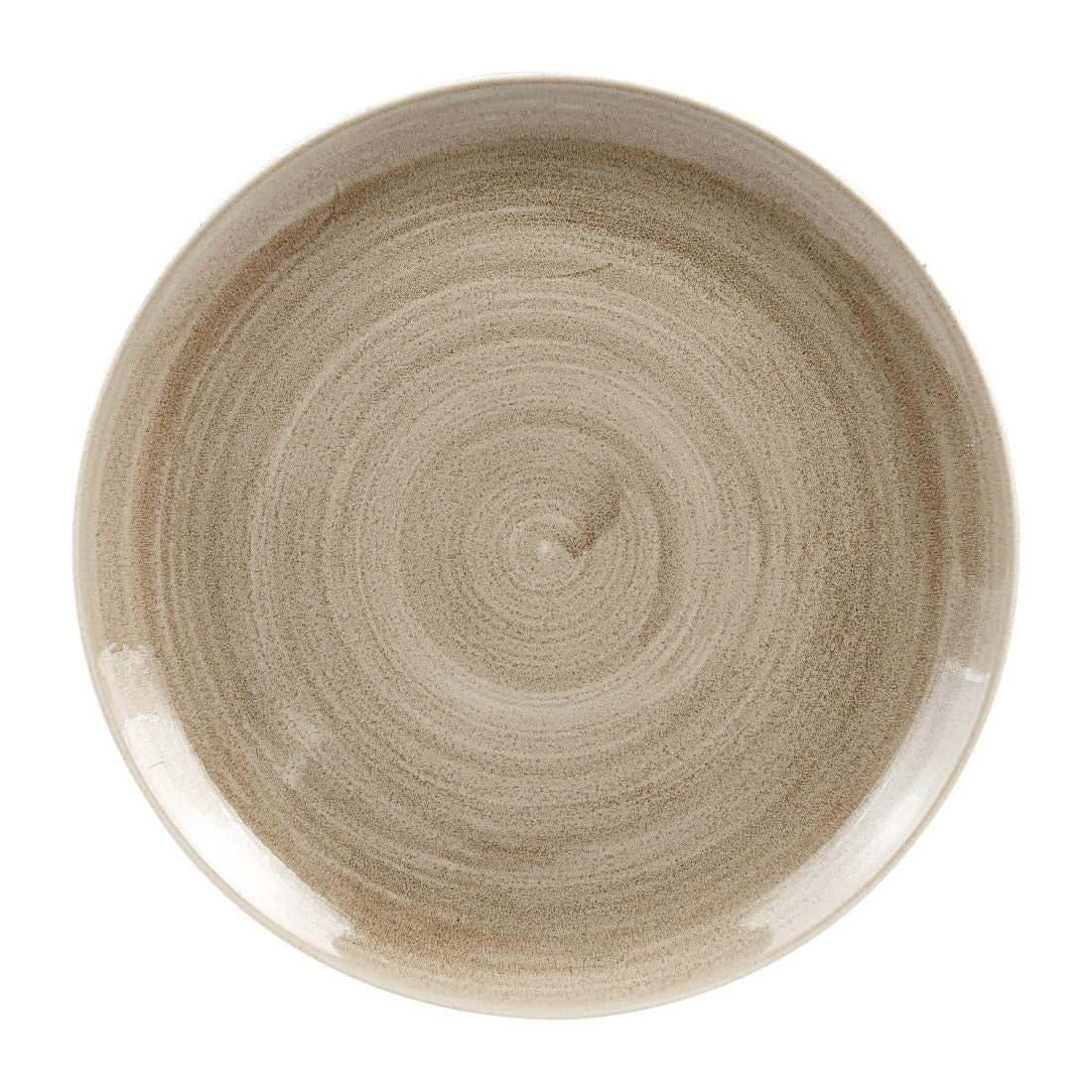 Churchill Stonecast Patina Antique Coupe Plates Taupe 288mm - HC786 Plates Churchill