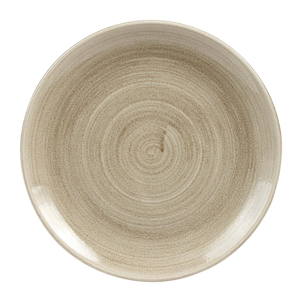 Churchill Stonecast Patina Antique Coupe Plates Taupe 260mm - HC787 Plates Churchill