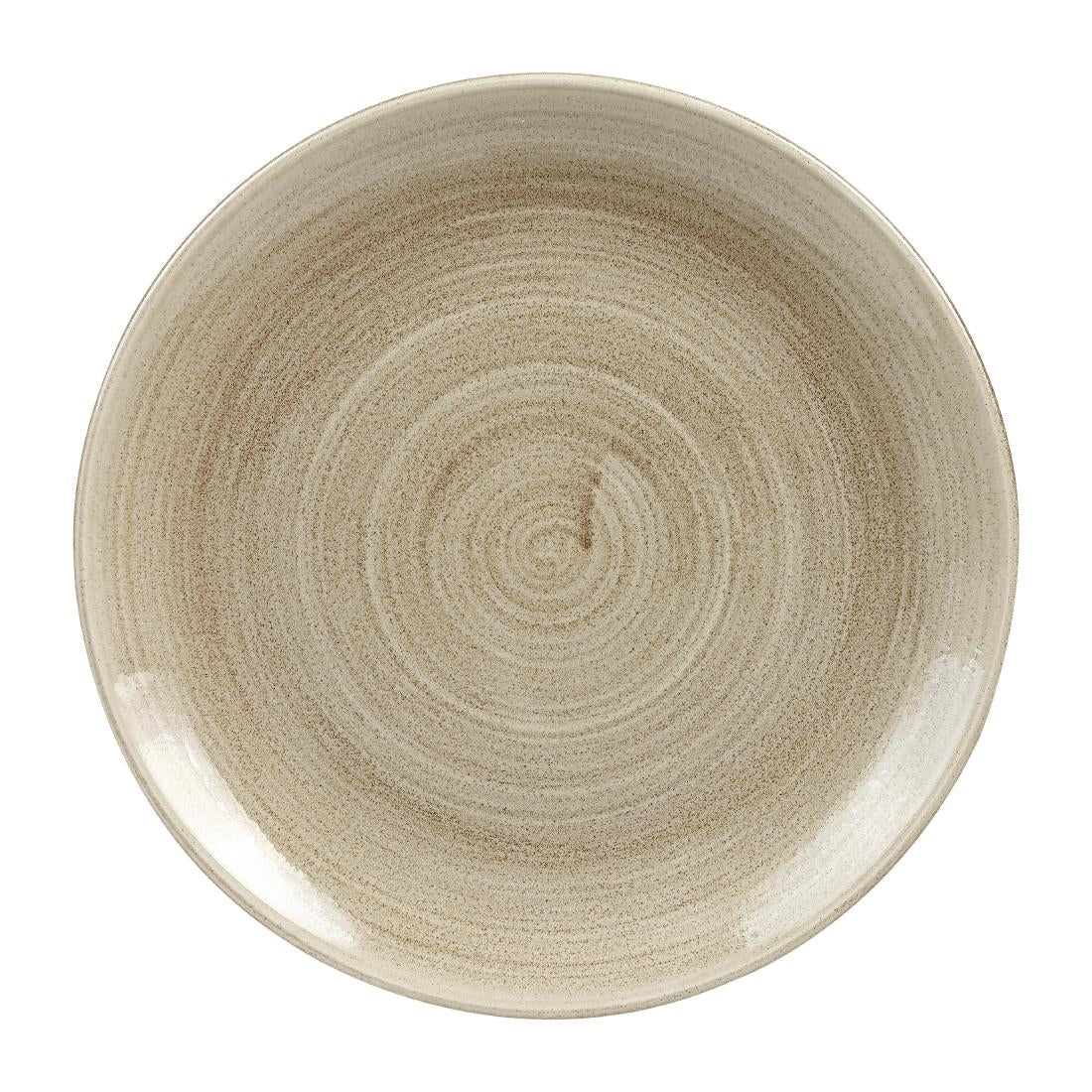 Churchill Stonecast Patina Antique Coupe Plates Taupe 260mm - HC787 Plates Churchill