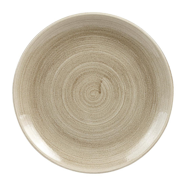 Churchill Stonecast Patina Antique Coupe Plates Taupe 260mm - HC787 Plates Churchill