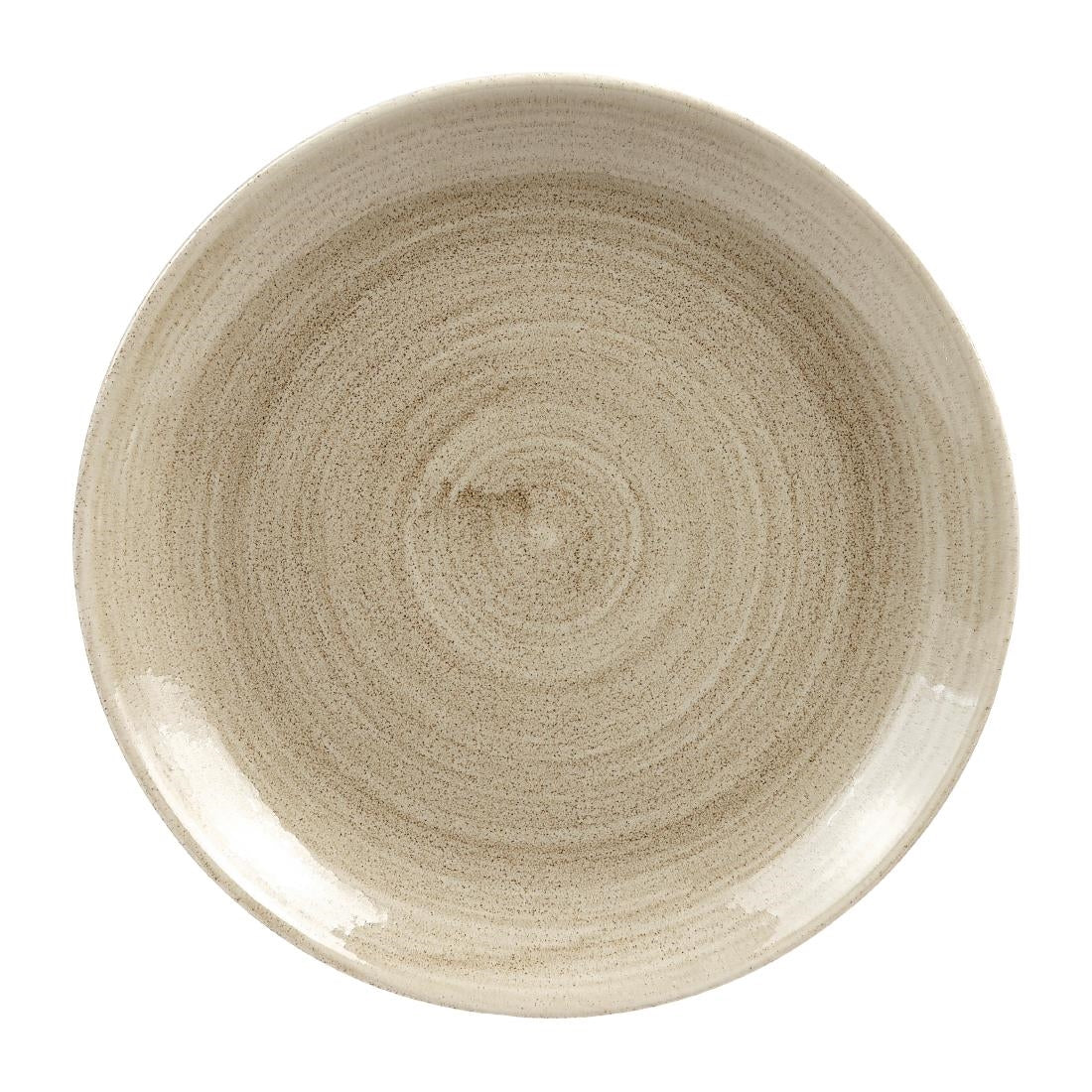 Churchill Stonecast Patina Antique Coupe Plates Taupe 217mm - HC788 Plates Churchill