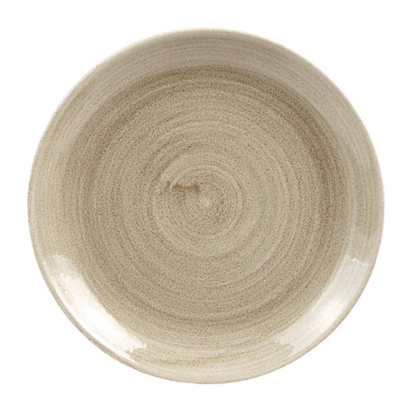 Churchill Stonecast Patina Antique Coupe Plates Taupe 217mm - HC788 Plates Churchill