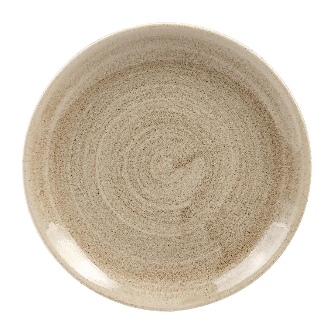 Churchill Stonecast Patina Antique Taupe Coupe Plates Taupe 165mm - HC789 Plates Churchill