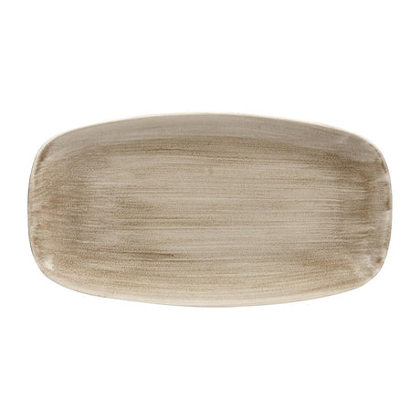 Churchill Stonecast Patina Antique Rectangular Plates Taupe 355mm (Pack of 6) - HC798 Plates Churchill