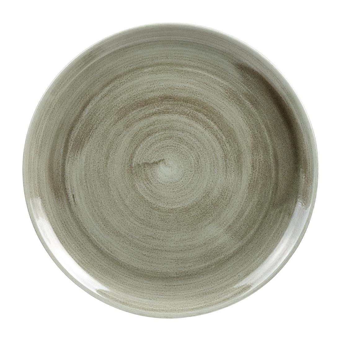 Churchill Stonecast Patina Antique Round Coupe Plates Green 288mm - HC806 Plates Churchill