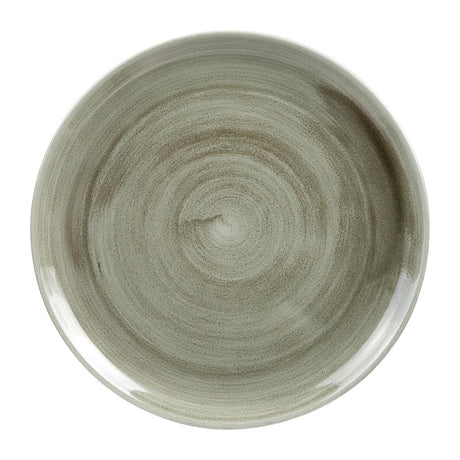 Churchill Stonecast Patina Antique Round Coupe Plates Green 288mm - HC806 Plates Churchill