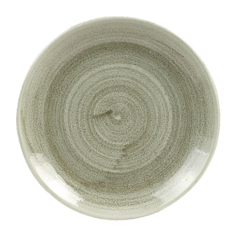 Churchill Stonecast Patina Antique Round Coupe Plates Green 165mm - HC809 Plates Churchill