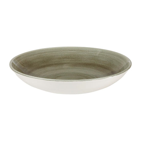 Churchill Stonecast Patina Antique Round Coupe Bowls Green 248mm - HC810 Bowls Churchill