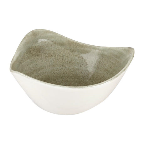 Churchill Stonecast Patina Antique Triangle Bowls Green 153mm (Pack of 12) - HC816 Bowls Churchill