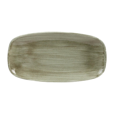 Churchill Stonecast Patina Antique Rectangular Plates Green 298mm - HC817 Plates Churchill