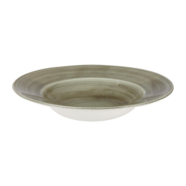 Churchill Stonecast Patina Antique Wide Rim Bowls Green 280mm (Pack of 12) - HC819 Bowls Churchill
