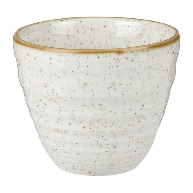 Churchill Stonecast Round Chip Mugs Barley White Ripple 285ml (Pack of 12) - HC828 Churchill Super Vitrified Churchill   