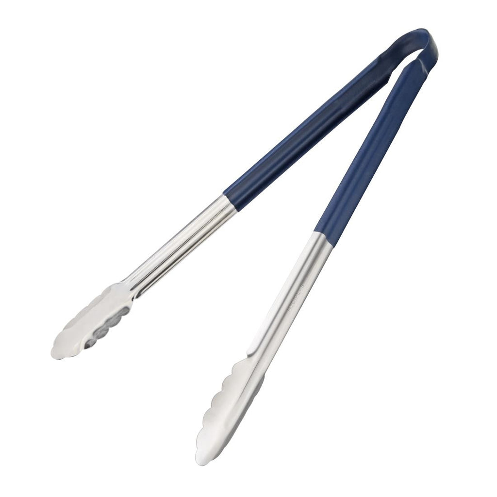 Hygiplas Colour Coded Serving Tong Blue - 405mm - HC849  Hygiplas   