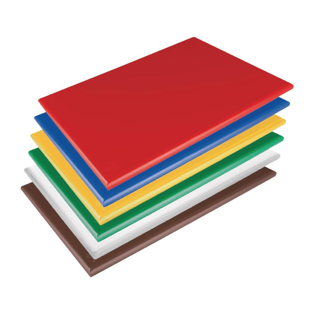 Hygiplas Low Density Chopping Board Set 600x450x20mm (Pack of 6) - HC880  Hygiplas   