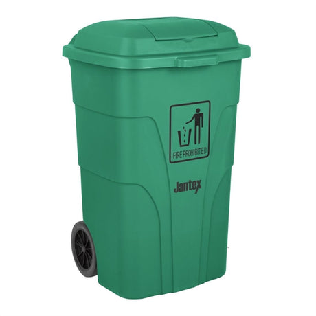 Jantex 120Ltr Wheelie Bin with Foot Pedal Green - HC924  Jantex   