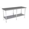 Hallco Centre Table 1800mm Wide x 650mm Deep | HCT1800 Stainless Steel Centre Tables Hallco