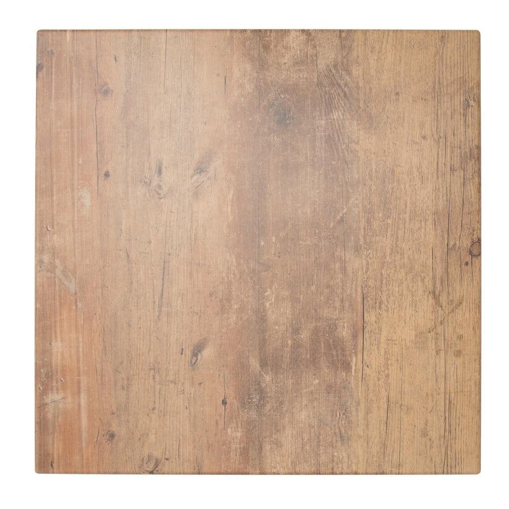Werzalit Square 800mm Table Top Findus - HD105 Wood Effect Table Tops Werzalit   