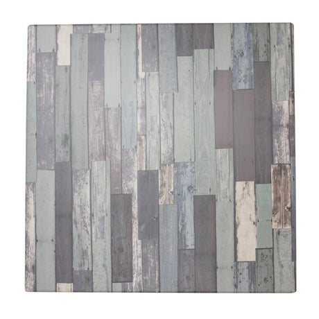 Werzalit Square 600mm Table Top Blanchas Blue - HD121 Wood Effect Table Tops Werzalit   