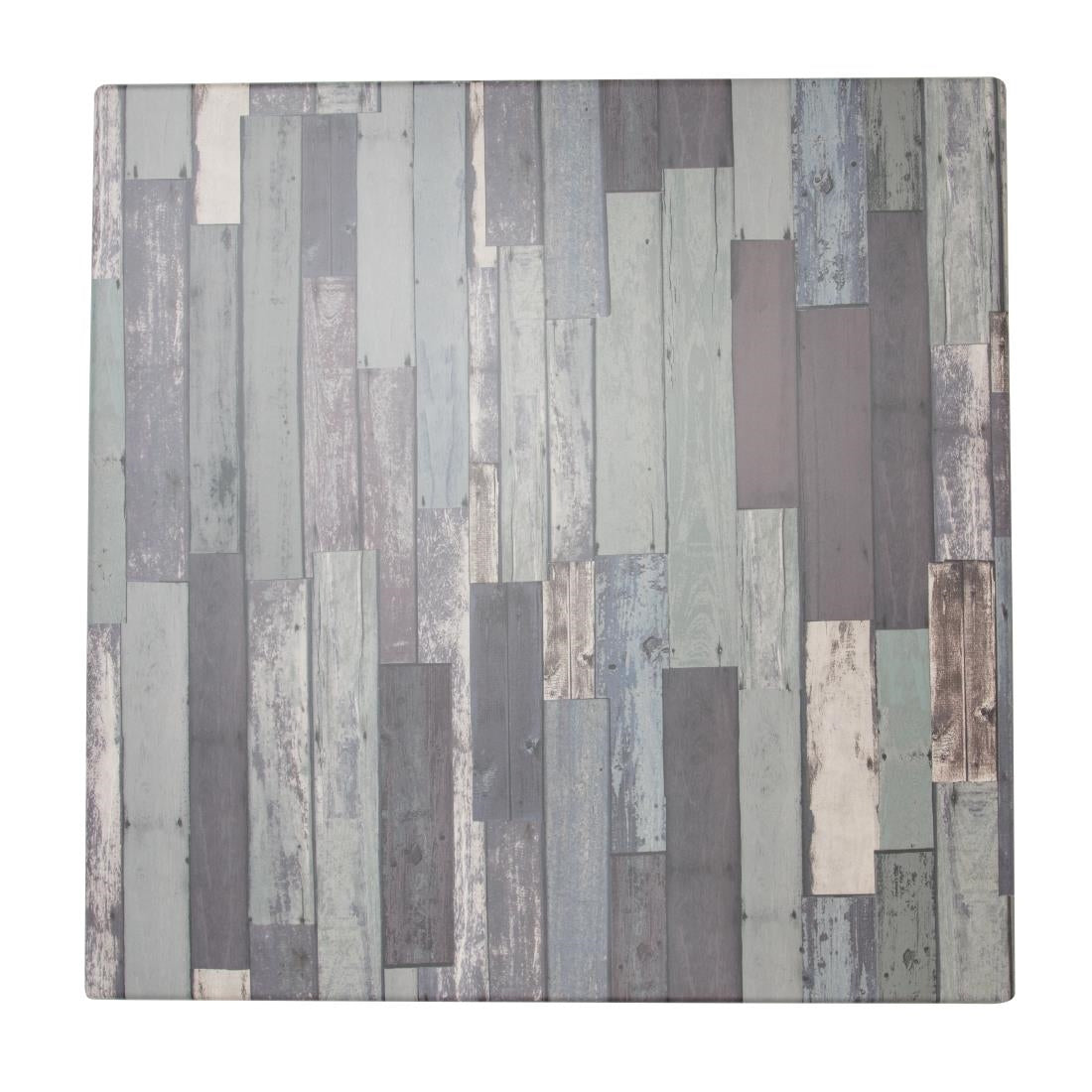 Werzalit Square 700mm Table Top Blanchas Blue - HD122 Wood Effect Table Tops Werzalit   