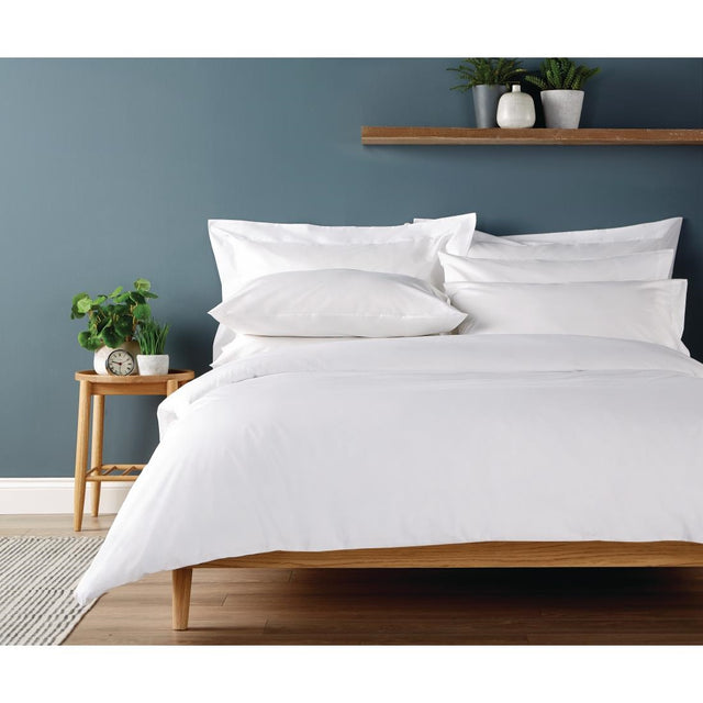 Eco Open Duvet Cover White Single - HD223  Mitre Eco   