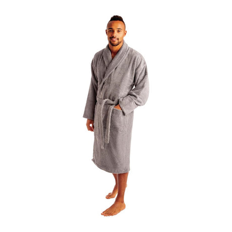 Luxury Curzon Bathrobe grey - HD236  Mitre Luxury   