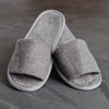Luxury Curzon Open Toe Slippers Grey - HD244  Mitre Luxury   