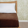 Comfort Fleece Blanket Chocolate - HD344  Mitre Comfort   