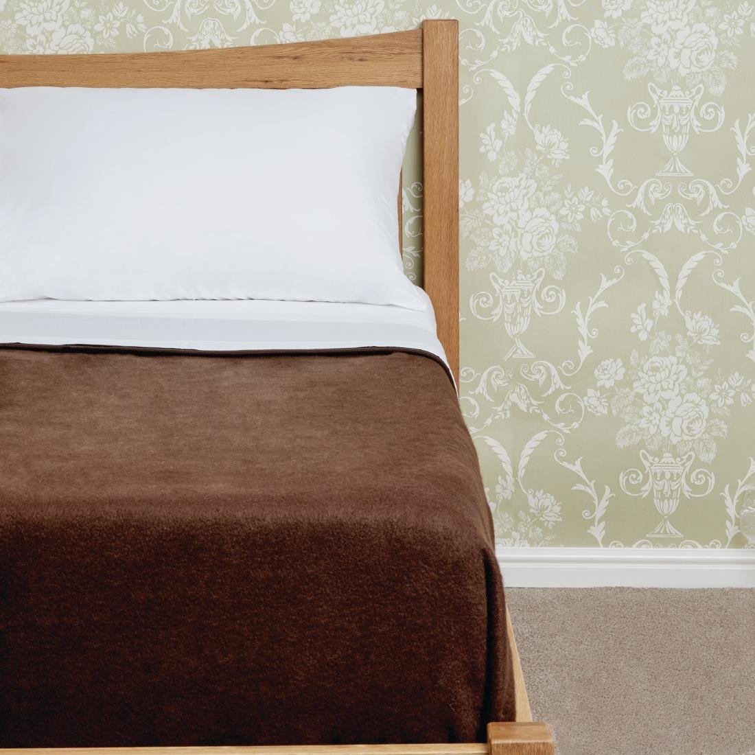 Comfort Fleece Blanket Chocolate - HD345  Mitre Comfort   