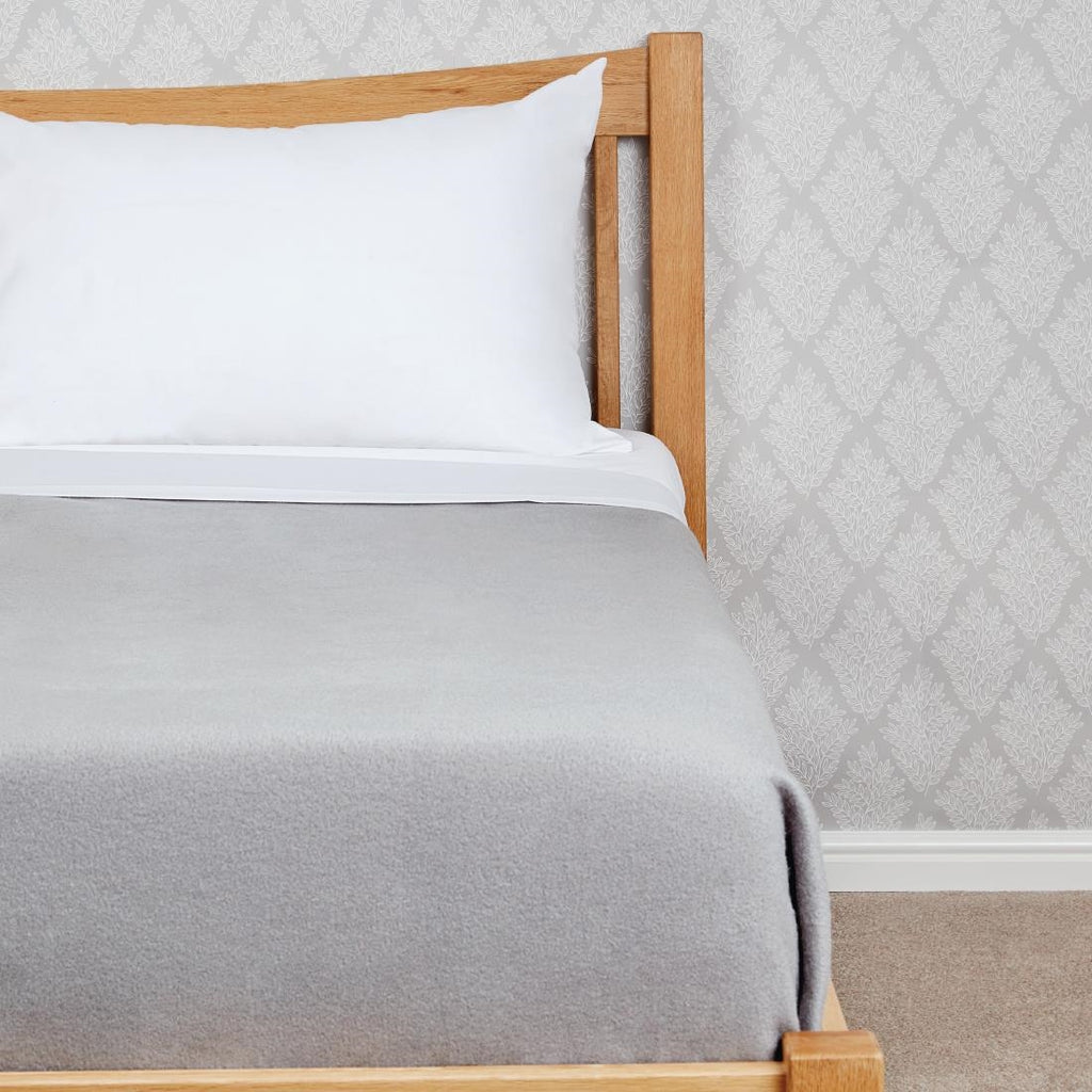 Comfort Fleece Blanket Grey - HD346  Mitre Comfort   