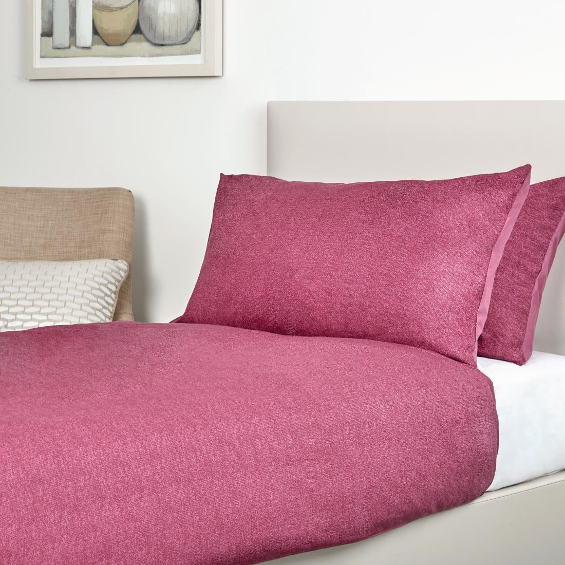 Mitre Essentials Opal Duvet Cover Plum Single - HD380  Mitre Essentials   