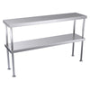 Hallco Overshelf Double Tier Stainless Steel | HDO1200 Stainless Steel Over Shelves Hallco