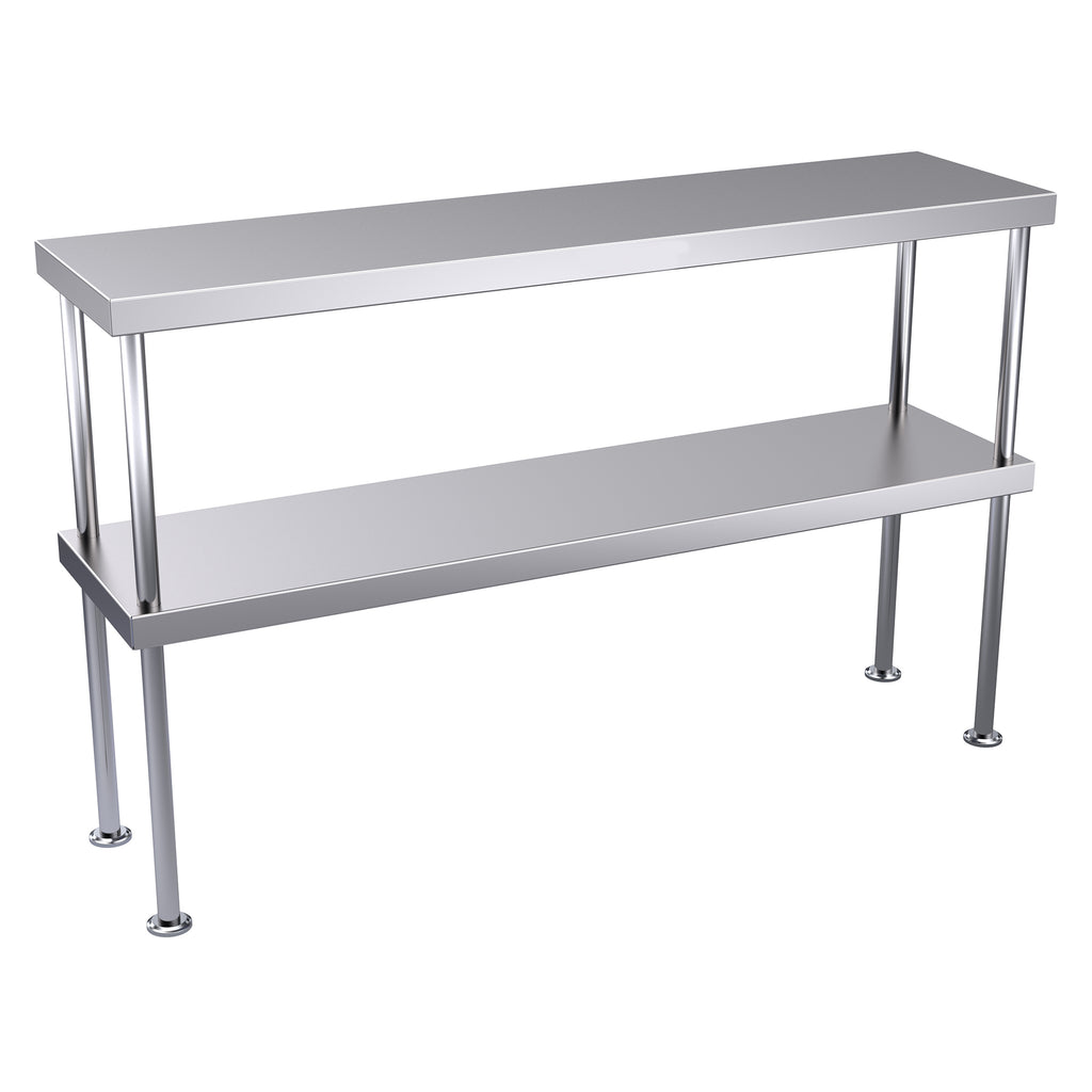 Hallco Overshelf Double Tier Stainless Steel | HDO1200 Stainless Steel Over Shelves Hallco