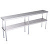 Hallco Overshelf Double Tier Stainless Steel| HDO1800 Stainless Steel Over Shelves Hallco