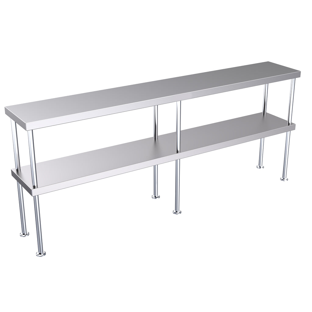 Hallco Overshelf Double Tier Stainless Steel| HDO1800 Stainless Steel Over Shelves Hallco