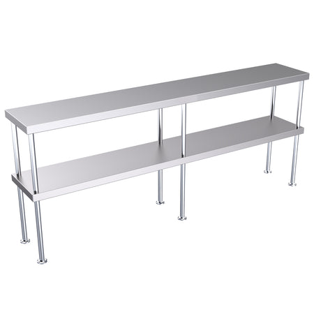 Hallco Overshelf Double Tier Stainless Steel| HDO1800 Stainless Steel Over Shelves Hallco