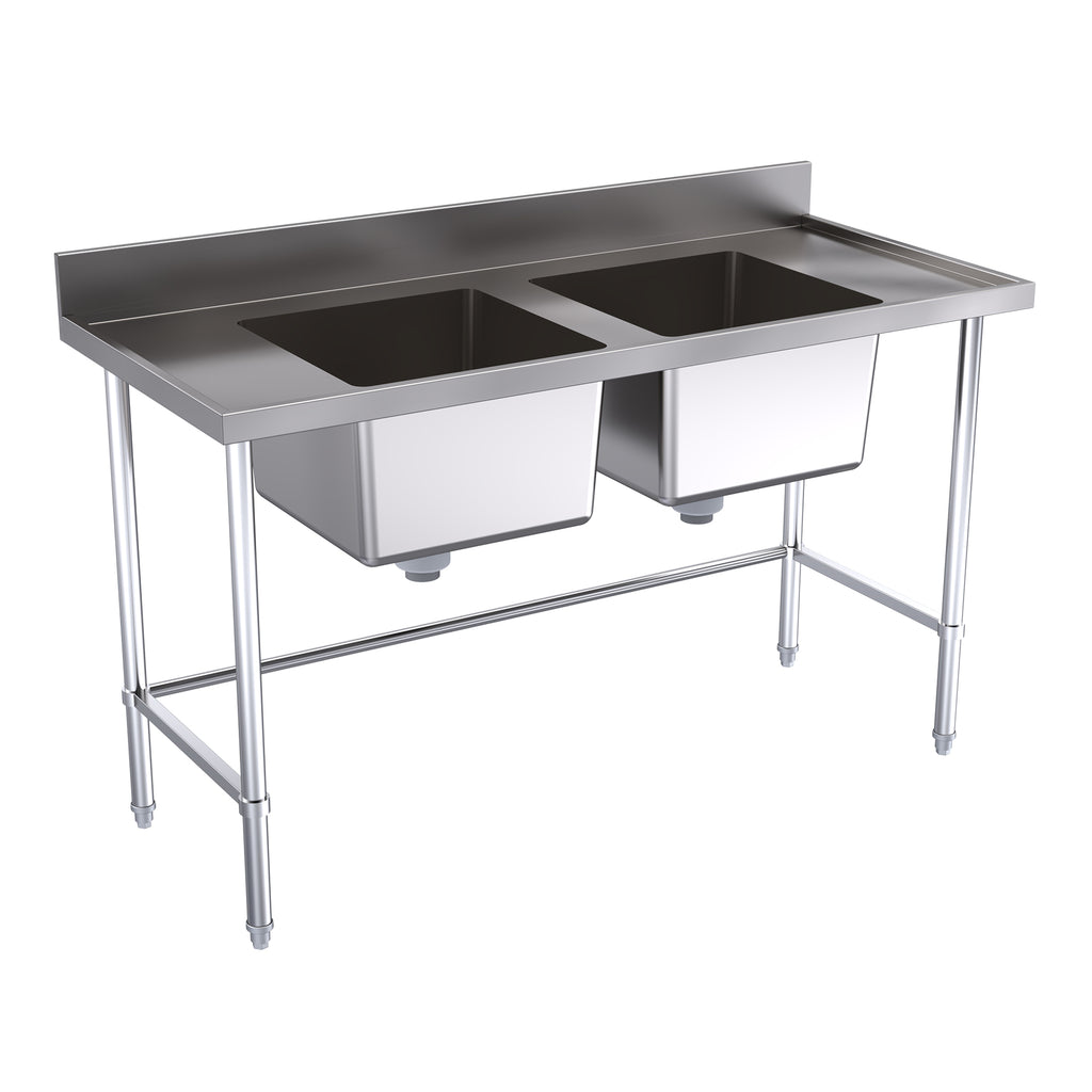 Hallco Sink Double Centre Bowls | HDS1500 Double Bowl Sinks Hallco