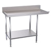 Hallco Dishwash Table 'Cleans' Outlet Bench Stainless Steel | HDWO1200L Stainless Steel Dishwasher Tables Hallco
