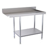 Hallco Dishwash Table 'Cleans' Outlet Bench Stainless Steel | HDWO1200R Stainless Steel Dishwasher Tables Hallco