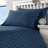 Mitre Essentials Perth Pillowcases Navy Housewife - HN856  Mitre Essentials   