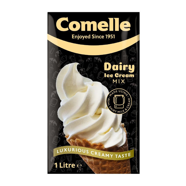 Comelle Dairy Ice Cream Mix 1Ltr (Pack of 12) - HN933  Comelle   